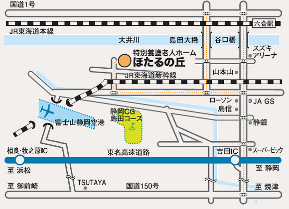 お車でお越しの場合：地図